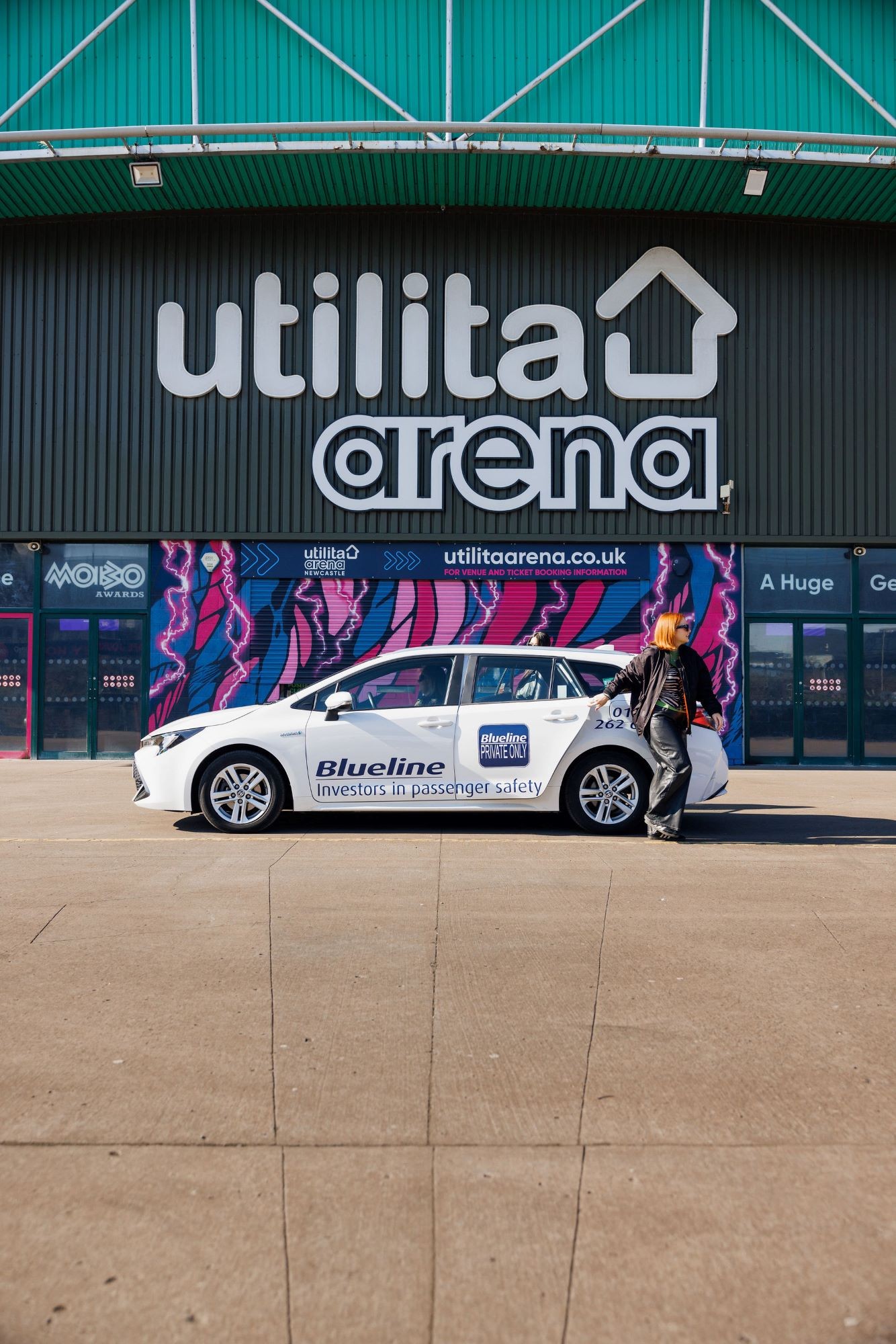 Utilita Arena Newcastle Announces Partnership with Blueline Taxis as